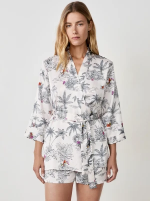 Szlafrok z nadrukiem Etam