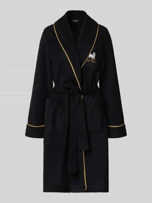 Szlafrok z wyhaftowanym logo Lauren Ralph Lauren