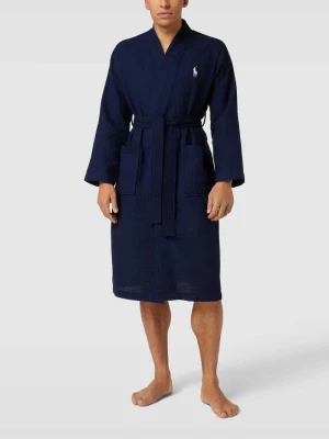 Szlafrok z wyhaftowanym logo model ‘WAFFLE’ Polo Ralph Lauren Underwear