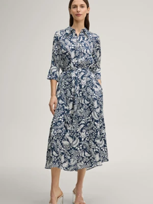 Szmizjerka Danysa w kolorze ciemnoniebieskim/białym ze wzorem Joop