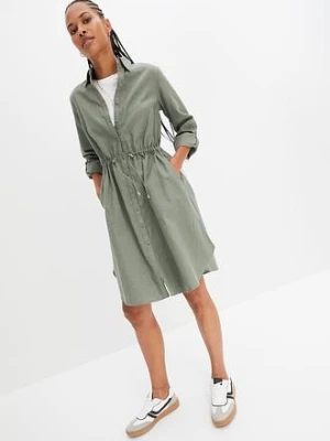 Szmizjerka z mieszanki lnu i bawełny bonprix