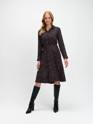 Szmizjerka z wiskozy z printem Top Secret