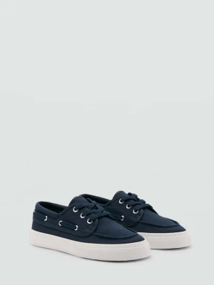 Sznurowane mokasyny niebieski - Dzieci - - MANGO KIDS