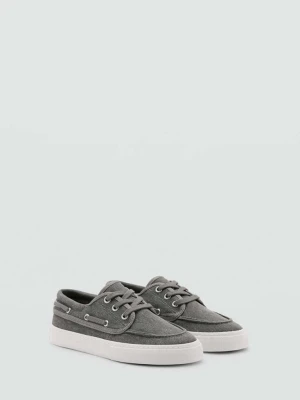 Sznurowane mokasyny szary - Dzieci - - MANGO KIDS