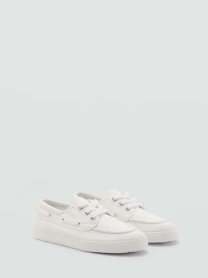 Sznurowane mokasyny złamana biel - Dzieci - - MANGO KIDS