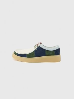 Sznurowane obuwie sportowe Clarks granatowy