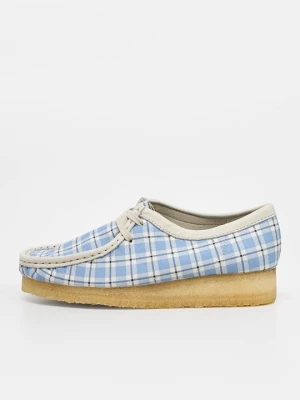 Sznurowane obuwie sportowe Clarks niebieski denim