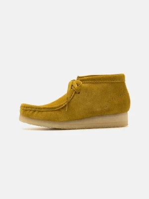 Sznurowane obuwie sportowe Clarks oliwkowy