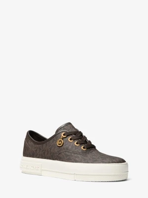 Sznurowane sneakersy Lindsey z charakterystycznym logo Michael Kors BRĄZOWY (Brązowy)