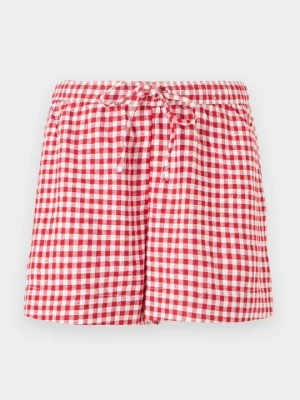 Szorty Abercrombie & Fitch jasnoczerwony