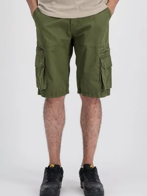 Szorty Alpha Industries oliwkowy melanż