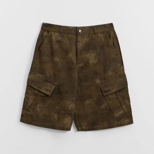 Szorty baggy we wzór moro z kieszeniami cargo House khaki