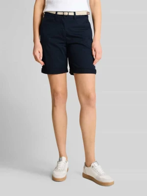 Szorty bermudy o kroju regular fit z paskiem Tom Tailor