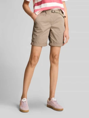 Szorty bermudy o kroju regular fit z paskiem Tom Tailor