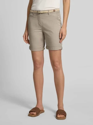 Szorty bermudy o kroju regular fit z paskiem Tom Tailor