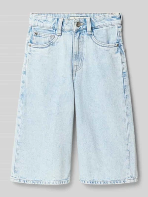 Szorty bermudy o kroju straight fit z naszywką z logo Garcia