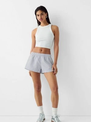 Szorty Bershka niebieski melanż