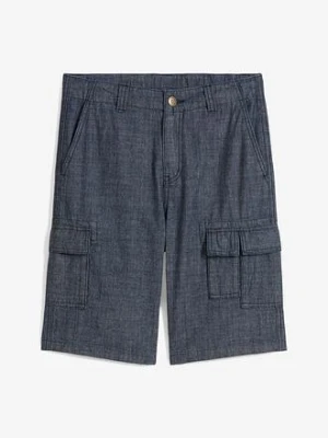 Szorty bojówki Chambray, Regular Fit bonprix