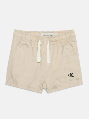 Szorty Calvin Klein Jeans beżowy melanż