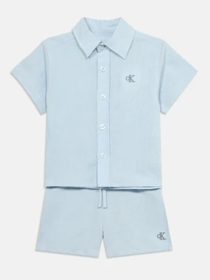 Szorty Calvin Klein Jeans jasnoniebieski