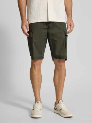 Szorty cargo o kroju regular fit z paskiem Lerros