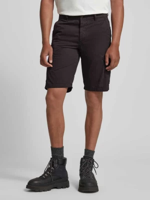 Szorty cargo o kroju regular fit z wyhaftowanym logo model ‘WEMBLEY’ Lyle & Scott Antracytowy