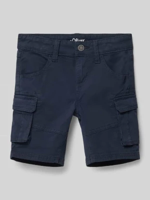 Szorty cargo o kroju slim fit z mieszanki bawełny s.Oliver RED LABEL
