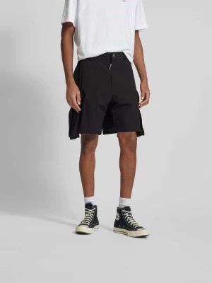 Szorty cargo z detal z logo Dsquared2 Czarny