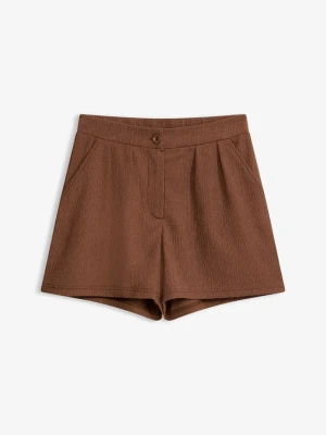 Szorty chino BonPrix brązowy