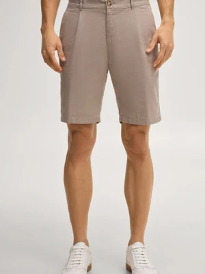 Zdjęcie produktu Szorty chino Dinghy z mieszanki lnu w kolorze beżowym Joop