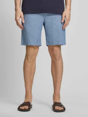 Szorty chino o kroju regular fit z mieszanki bawełny i lnu model 'BRODY' Selected Homme