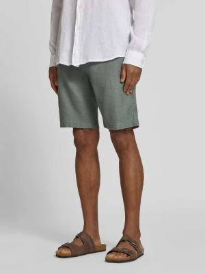 Szorty chino o kroju tapered z mieszanka lnu model 'DS_3S' Boss Orange