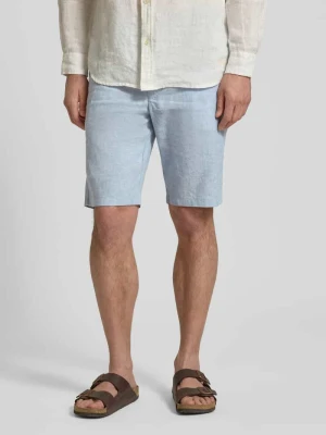 Szorty chino o kroju tapered z mieszanka lnu model 'DS_3S' Boss Orange