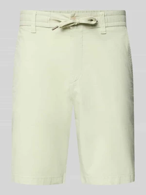 Szorty chino o kroju tapered z mieszanki bawełny model 'CHINO_TAPERED_DS_3S' Boss Limonkowy