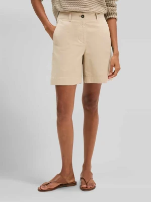 Szorty chino w kroju regular fit z mieszanki bawełny Marc O'Polo Piaskowy