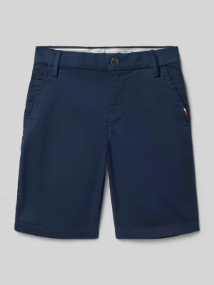 Szorty chino w kroju regular fit z mieszanki bawełny Tommy Hilfiger Teens