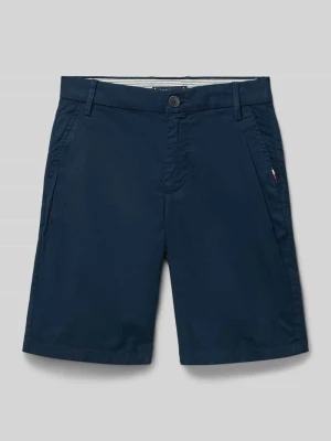 Szorty chino w kroju regular fit z mieszanki bawełny Tommy Hilfiger Teens