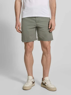 Szorty chinosy o kroju regular fit z mieszanka bawełny Boss Orange