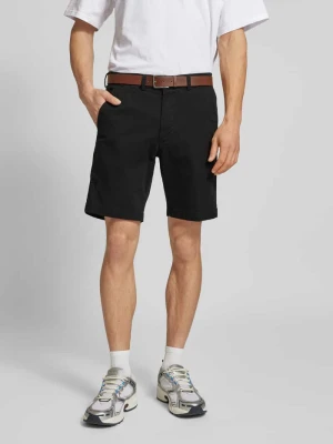 Szorty chinosy o kroju regular fit z paskiem model ‘MARCO FRANCO’ jack & jones
