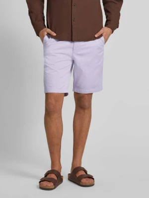 Szorty chinosy o kroju slim fit ze szlufkami na pasek Boss Orange