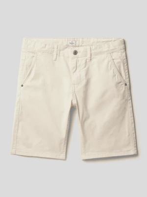 Szorty chinosy z kieszeniami z wypustką model ‘BURN’ Pepe Jeans