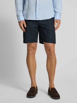 Szorty chinosy z mieszanki lnu z wpuszczanymi kieszeniami casual friday