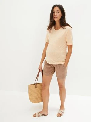 Szorty ciążowe z bawełnianego muślinu bonprix