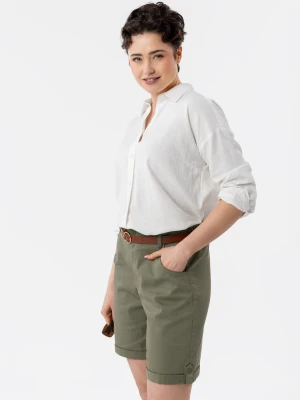 Szorty damskie, Comfort Fit, P-LAURA Volcano