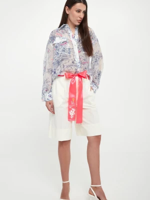 Szorty damskie z lnem TWISNET ACTITUDE Twinset Milano