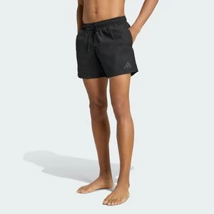 Szorty do pływania z marszczonego nylonu 5 INCH Adidas czarny