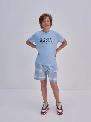 Szorty dresowe chłopięce niebieskie Shortik 400 BIG STAR
