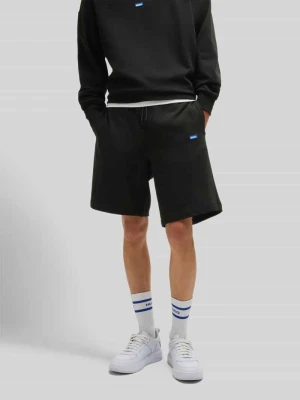 Szorty dresowe o kroju regular fit z czystej bawełny Model 'NASENSIO' Hugo Blue