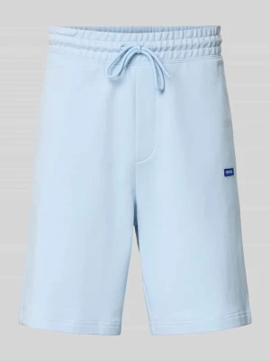 Szorty dresowe o kroju regular fit z czystej bawełny Model 'NASENSIO' Hugo Blue