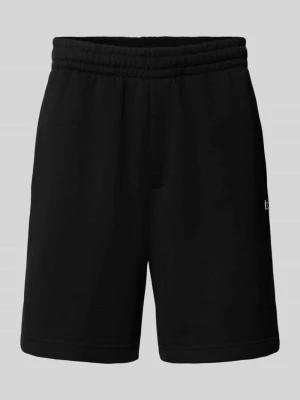 Szorty dresowe o kroju regular fit z mieszanka bawełny Lacoste Czarny